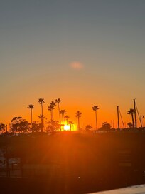 Beautiful sunset view from our room