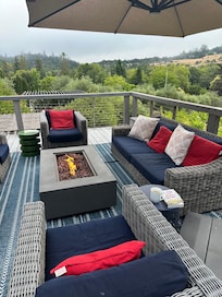 Upper deck in the morning.