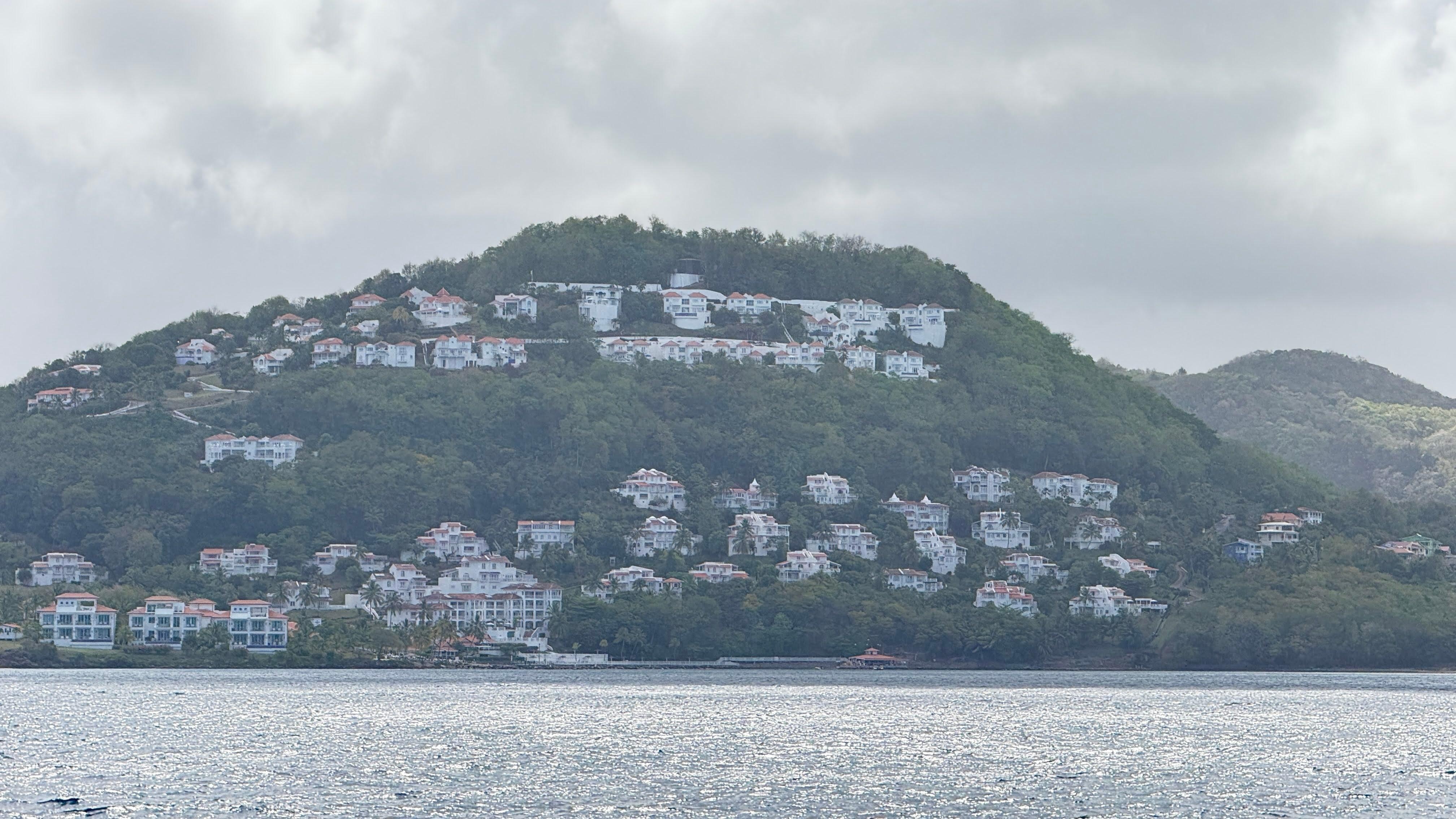Hotel view from ocean