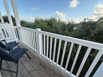 This is the balcony with river view we paid for