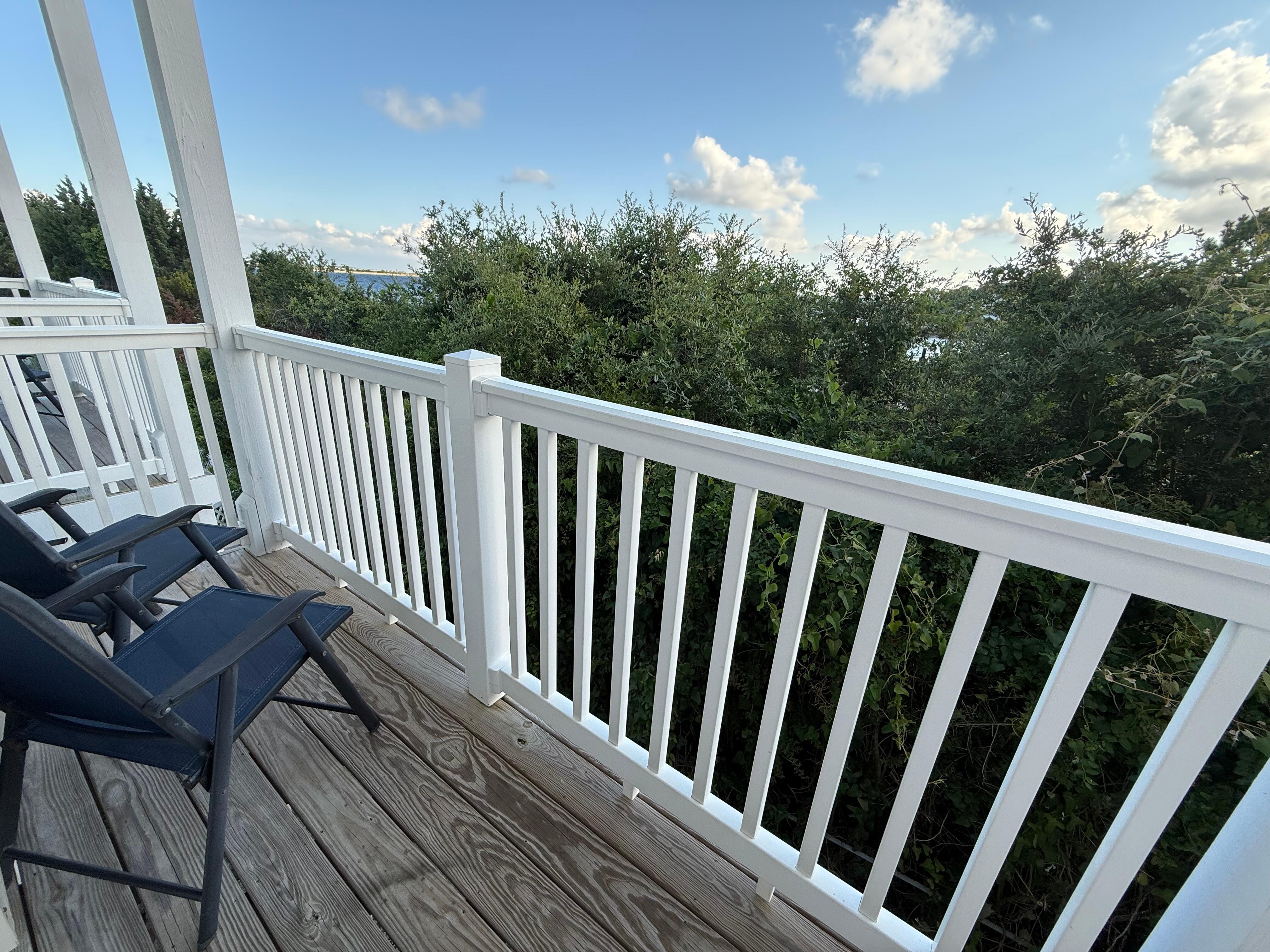 This is the balcony with river view we paid for