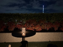 View from the rooftop terrace.