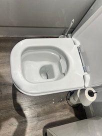 I had to go clean the bathroom myself and refused to shower