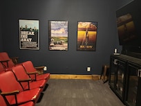 Theater displaying “Hoosier” movie posters