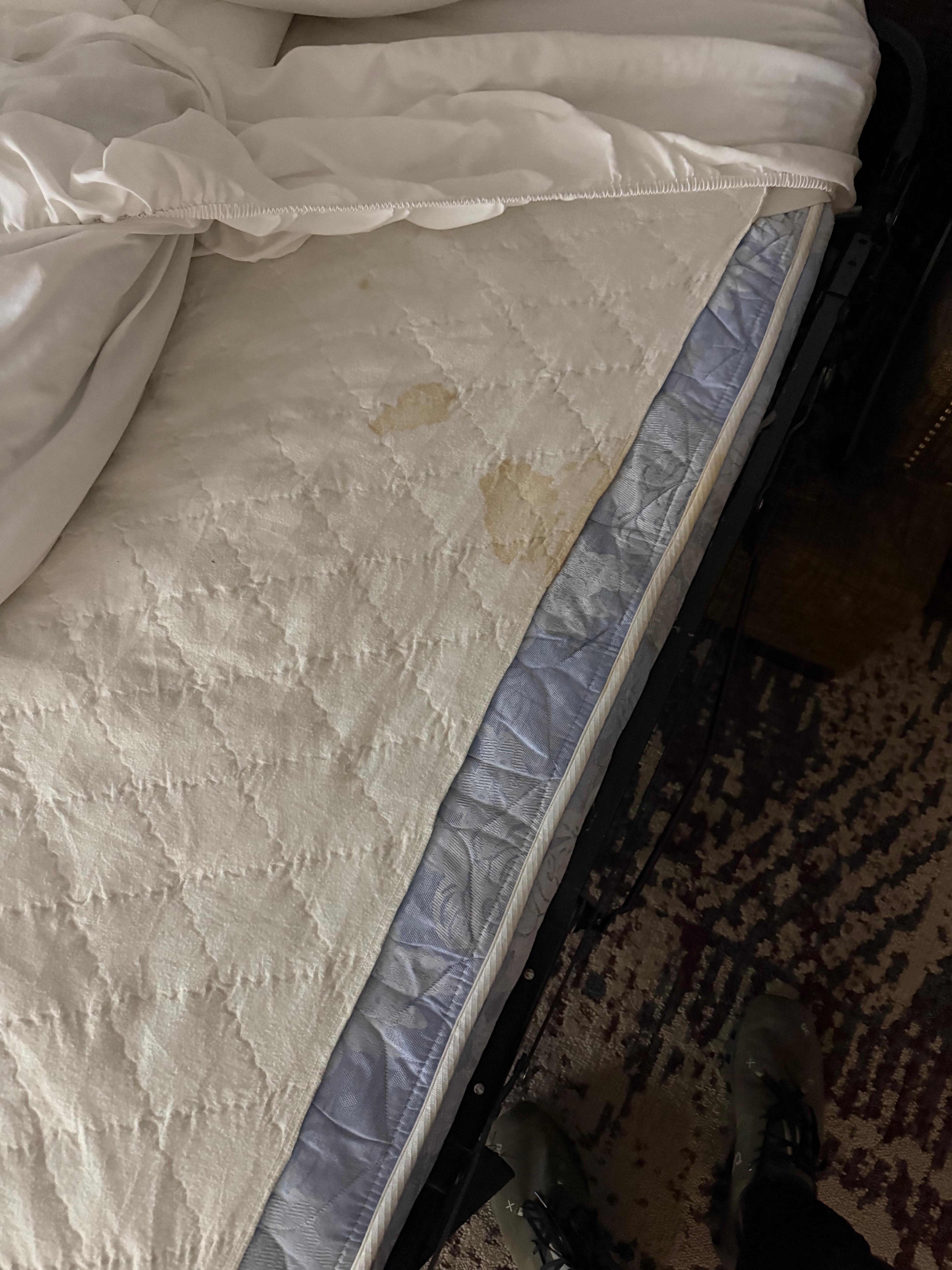 Whole pull out bed had stains everywhere.  Didn’t even want to put a kid on it. 