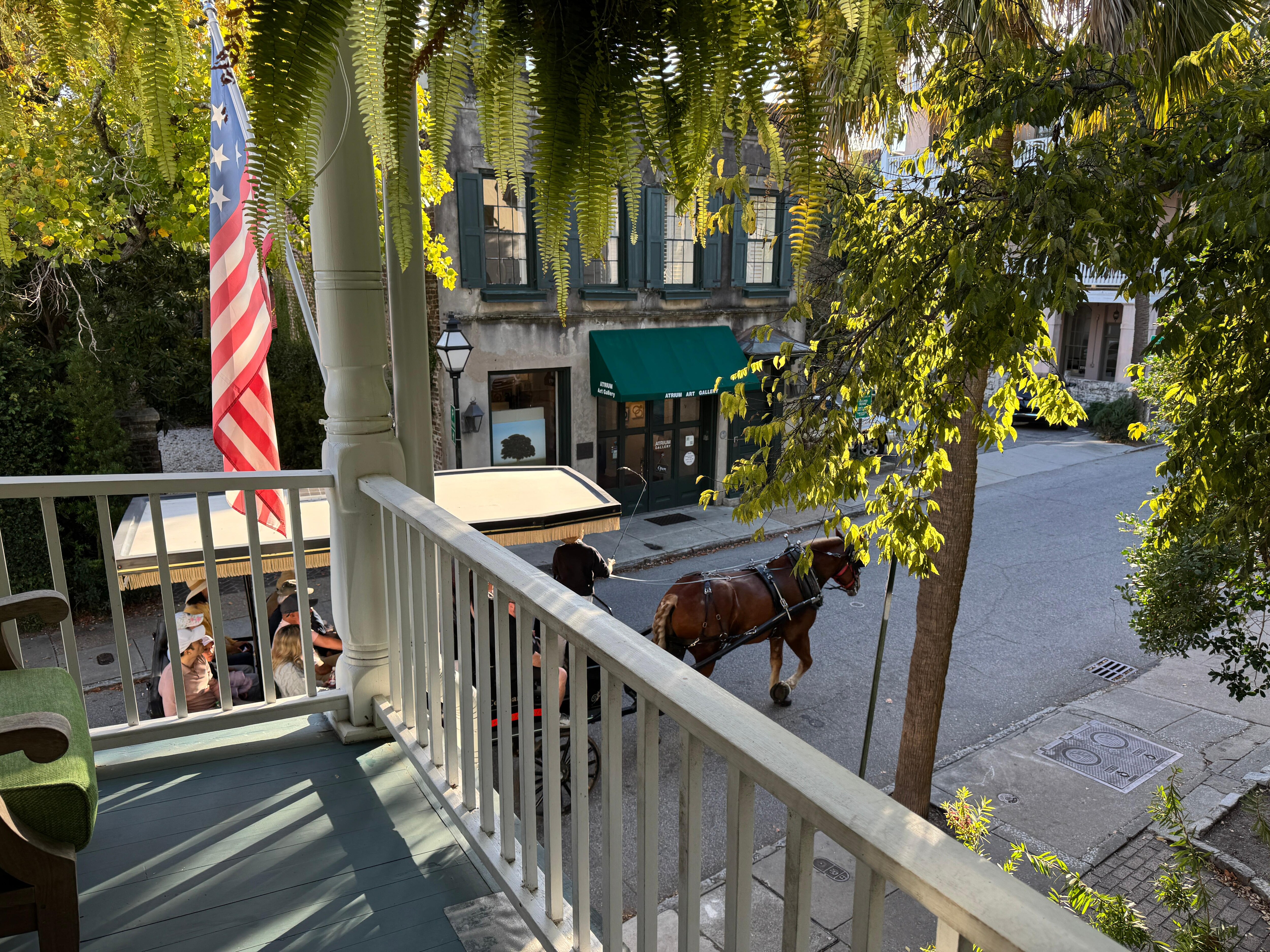 Carriages passing by