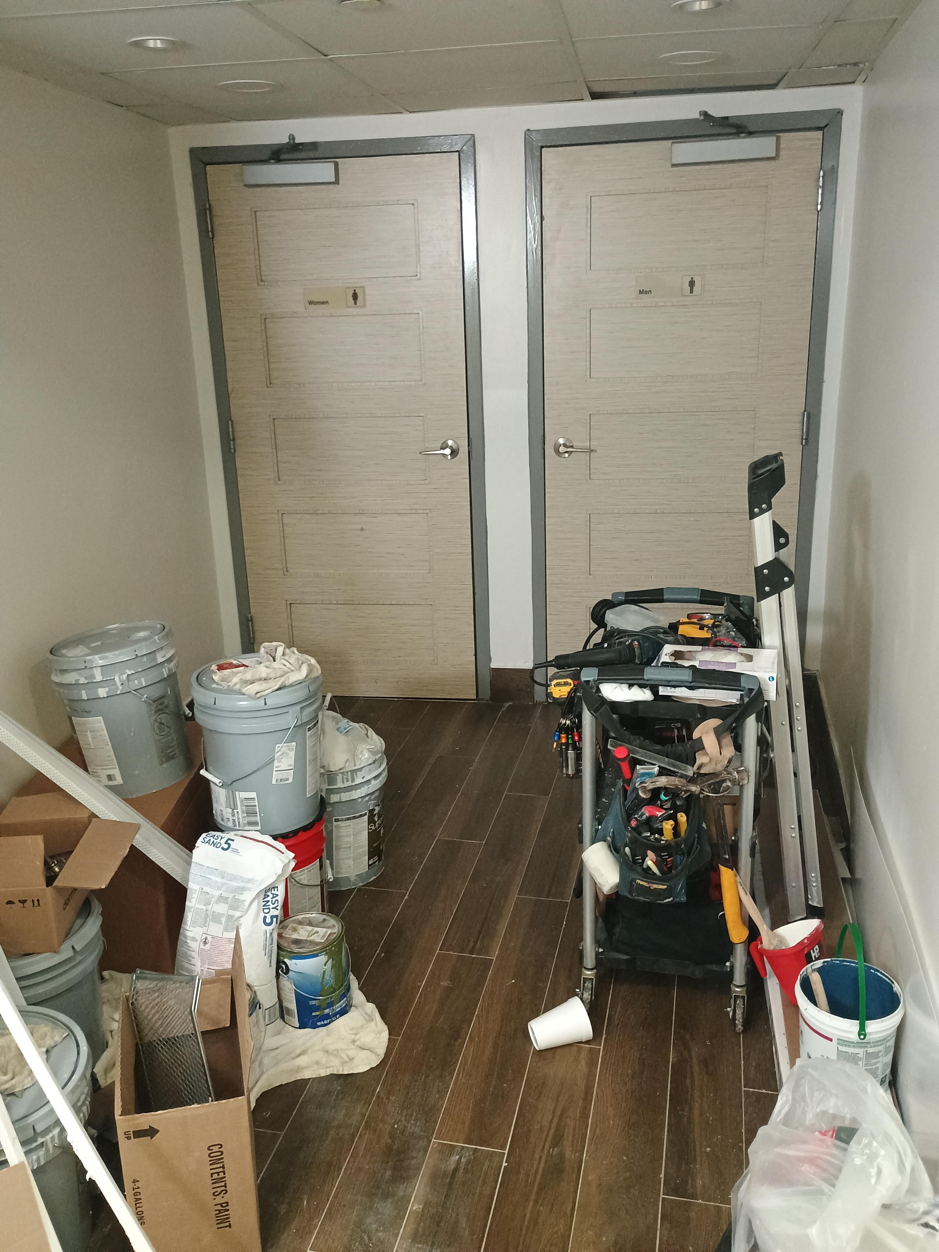 Hallway bathroom 