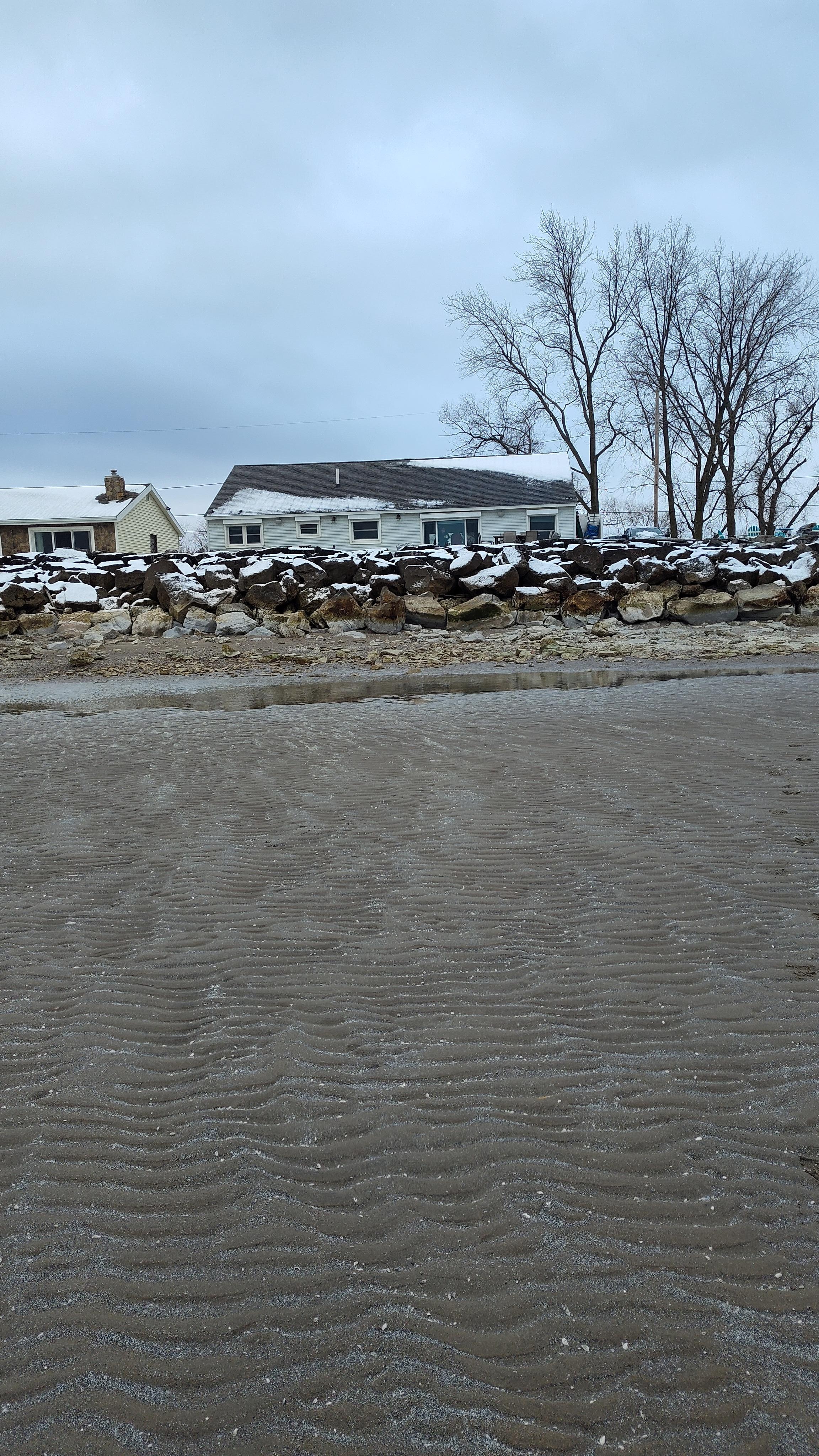Lake bed looking at the house