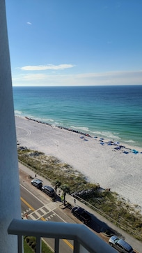 View from the main floor balcony
