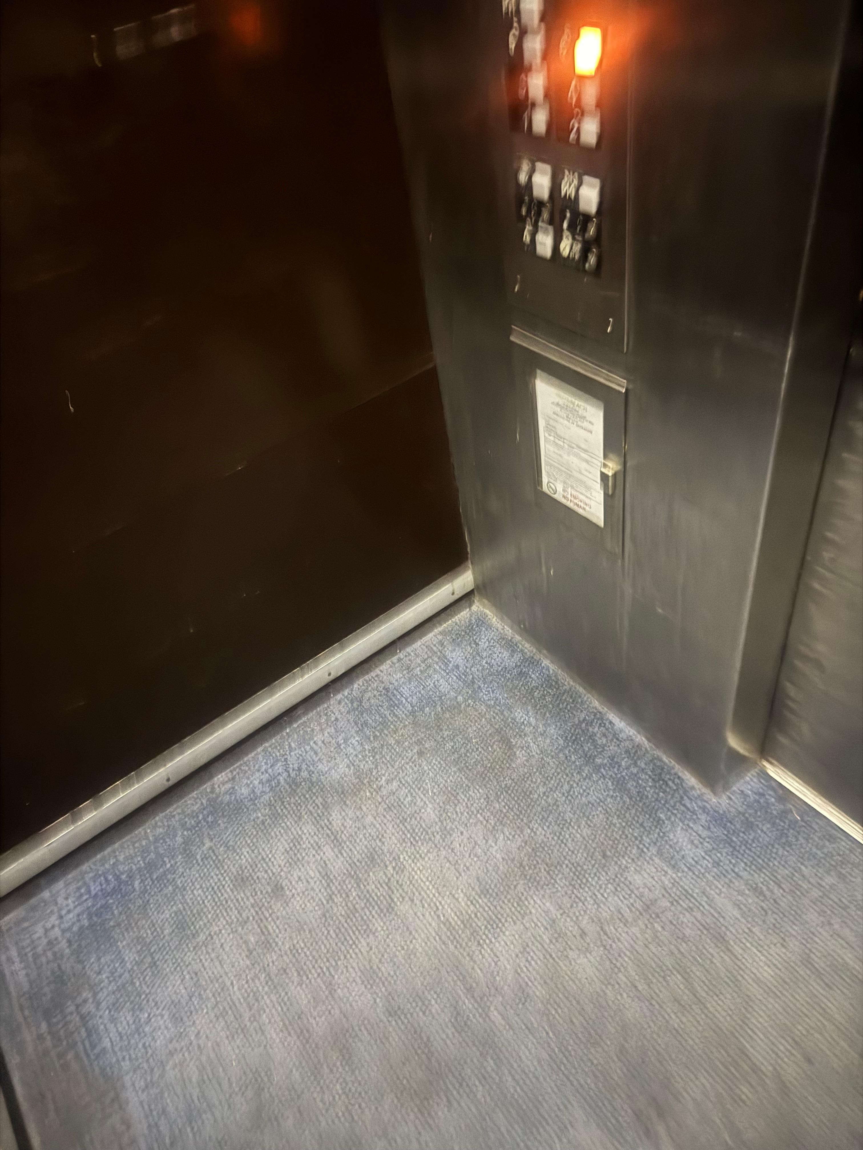 This was the one elevator that worked. The other was out of order