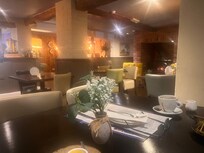 Dog friendly restaurant area