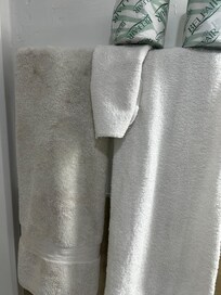 The opposite of clean white towels.