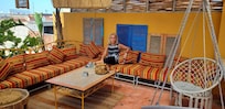 Seating area on the rooftop