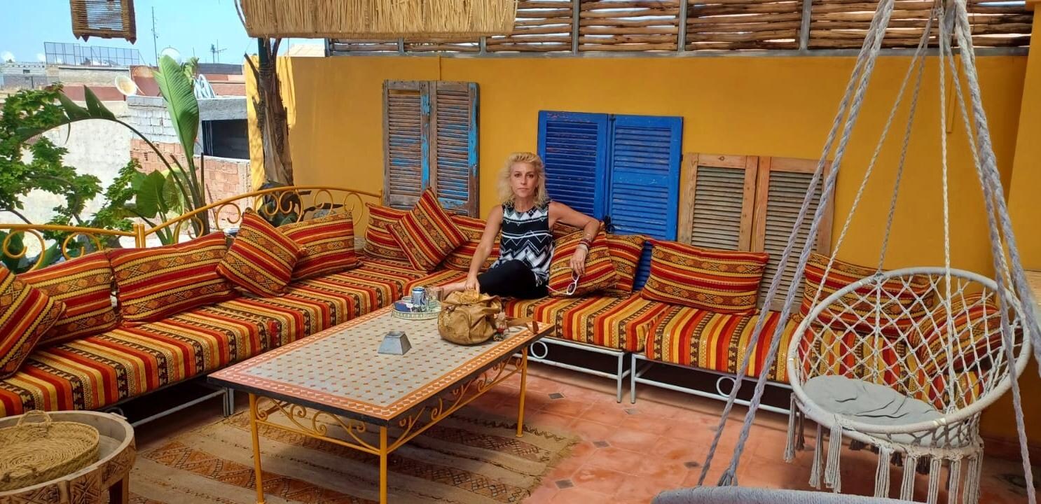 Seating area on the rooftop