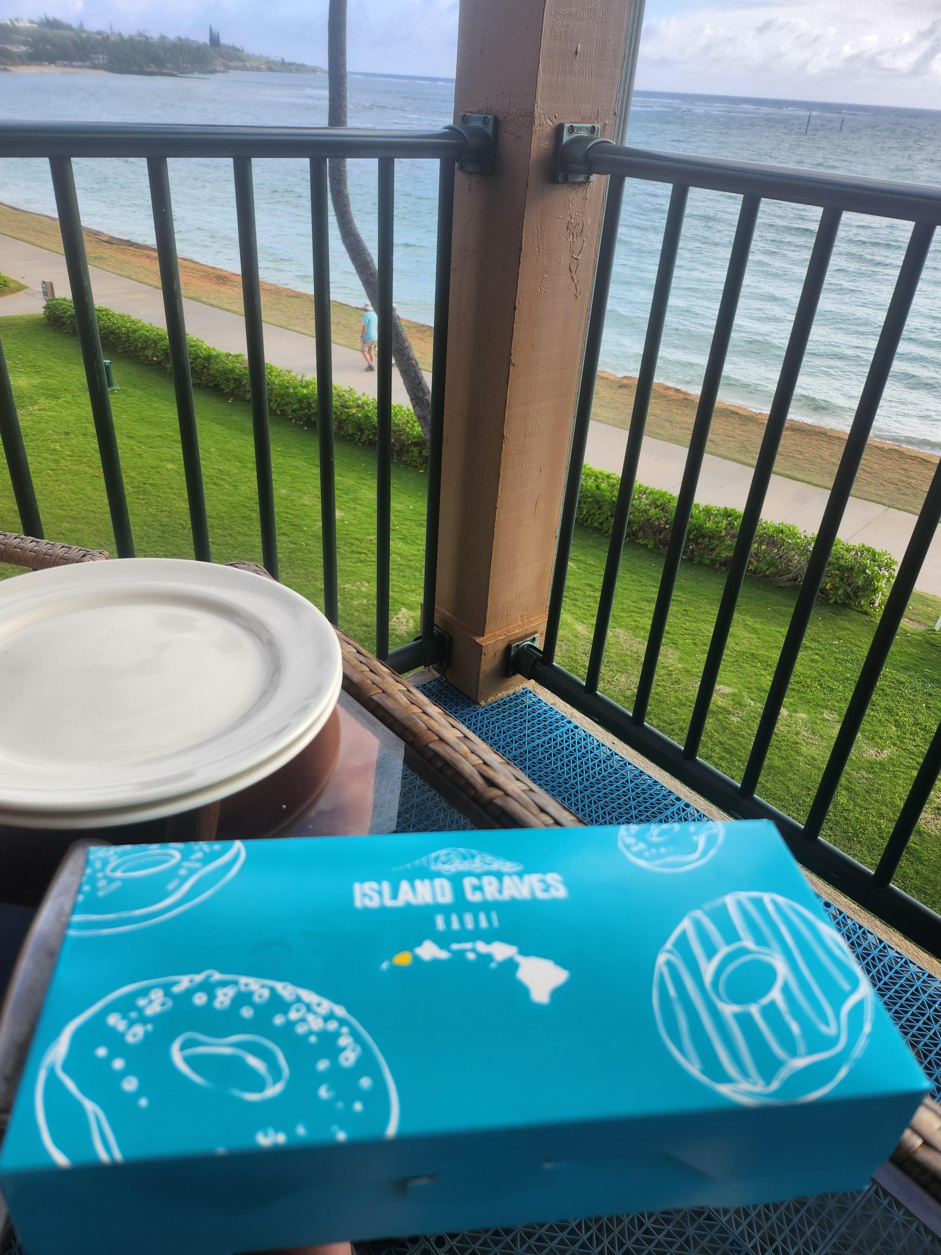 Great malasadas on the lanai 