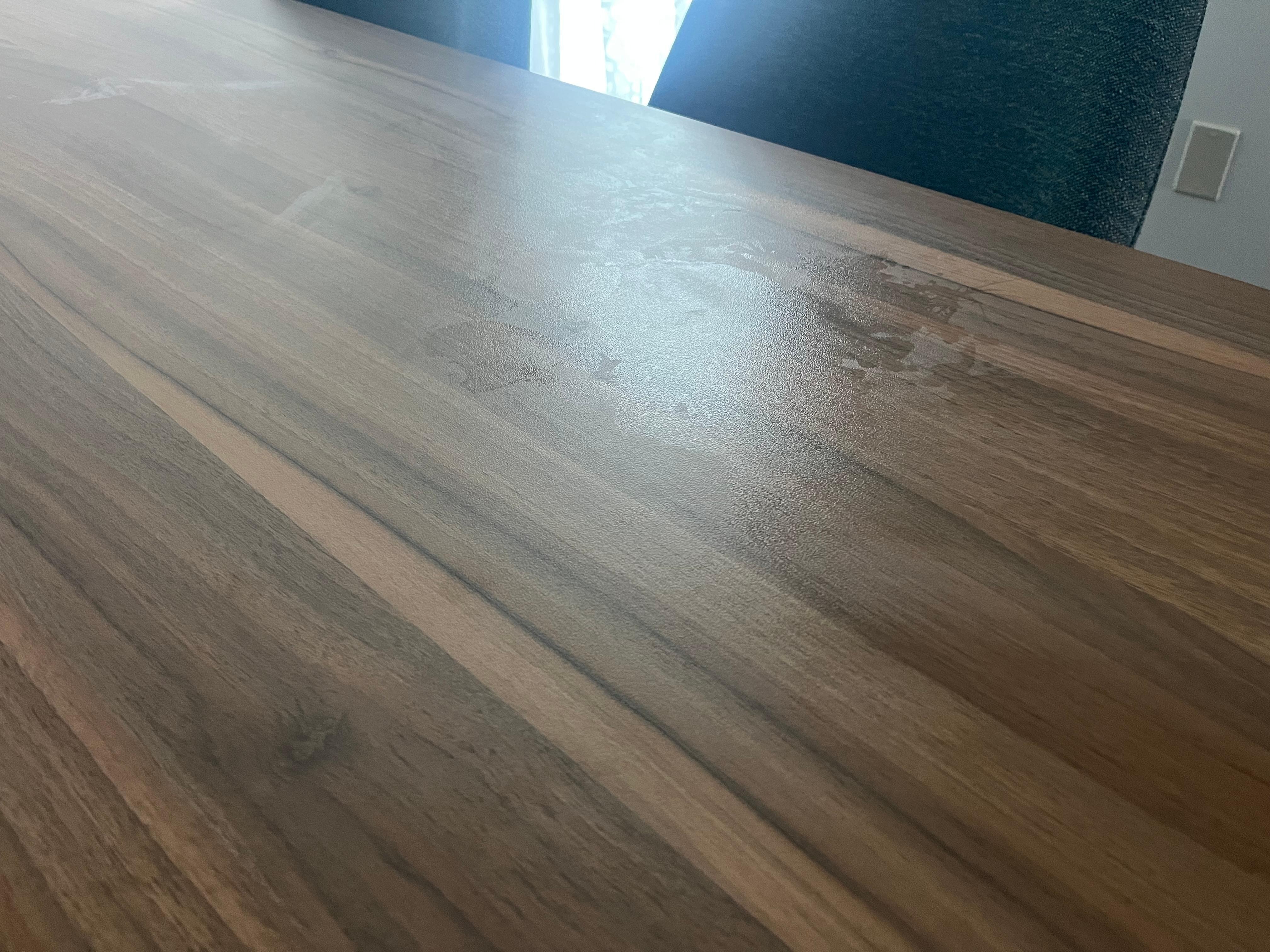 Table had not been cleaned