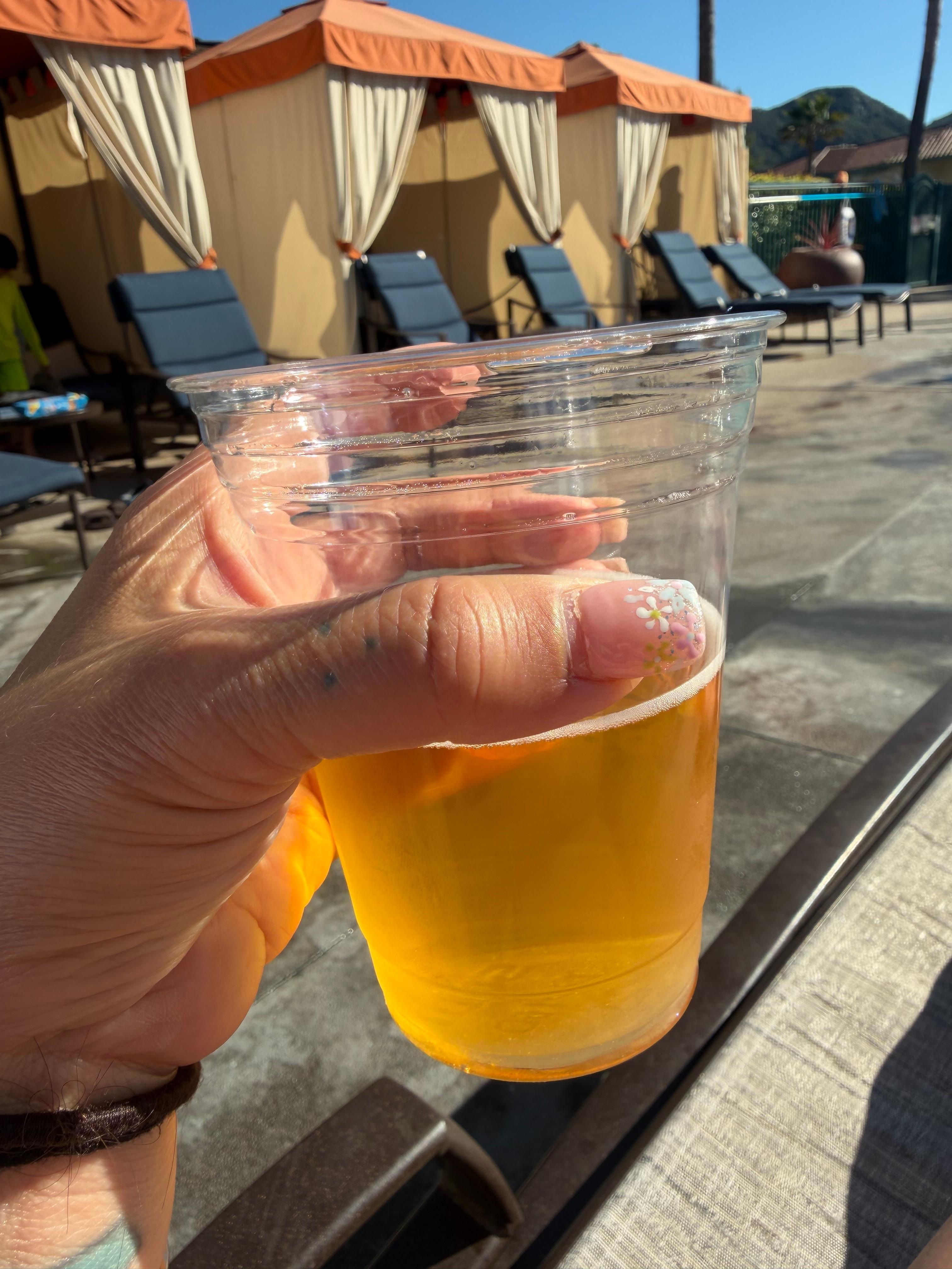 Beers and sun tanning. Cheers!