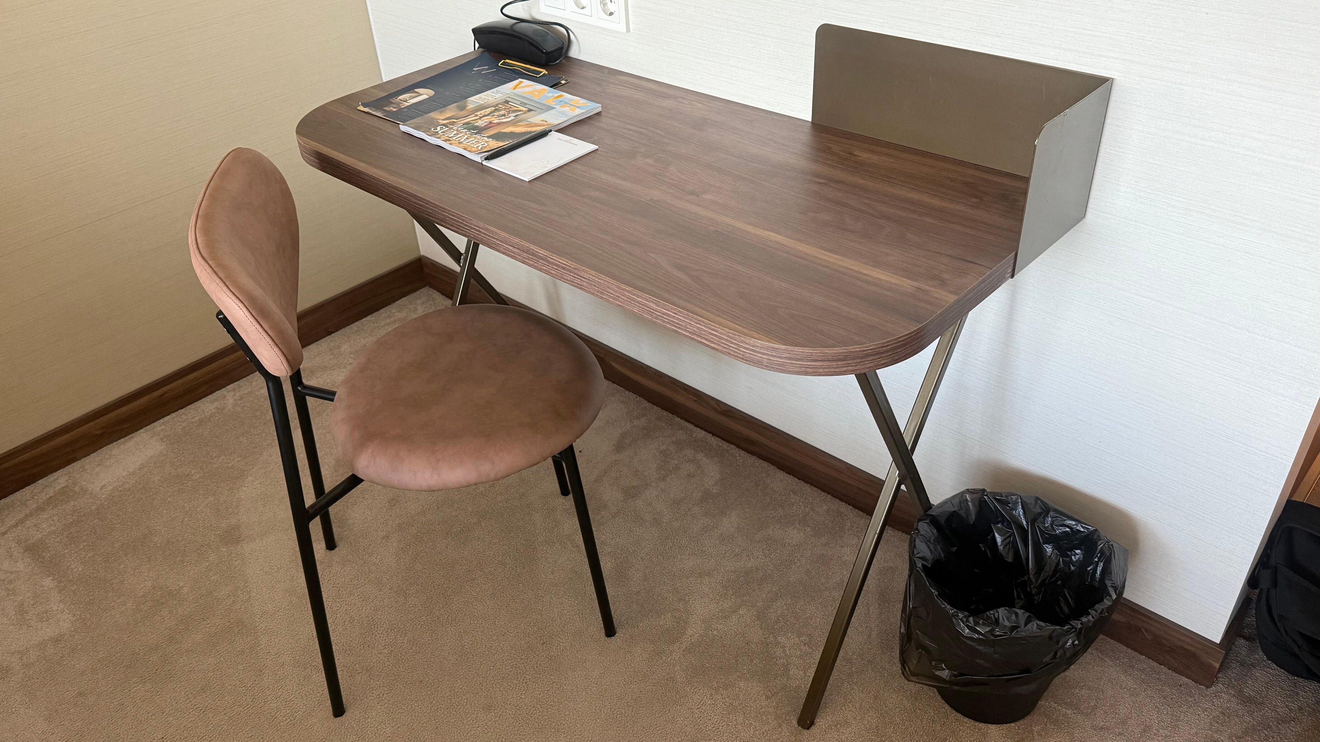 The small desk was very useful…