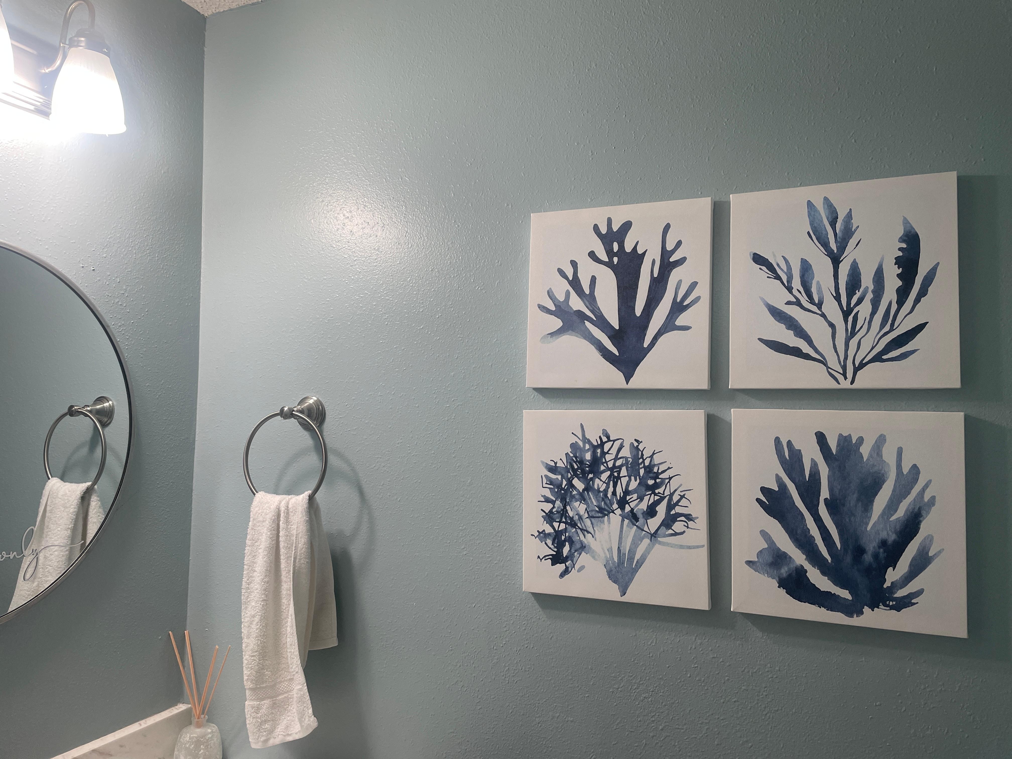 Downstairs bathroom. Looks like it was recently remodeled and very convenient. 