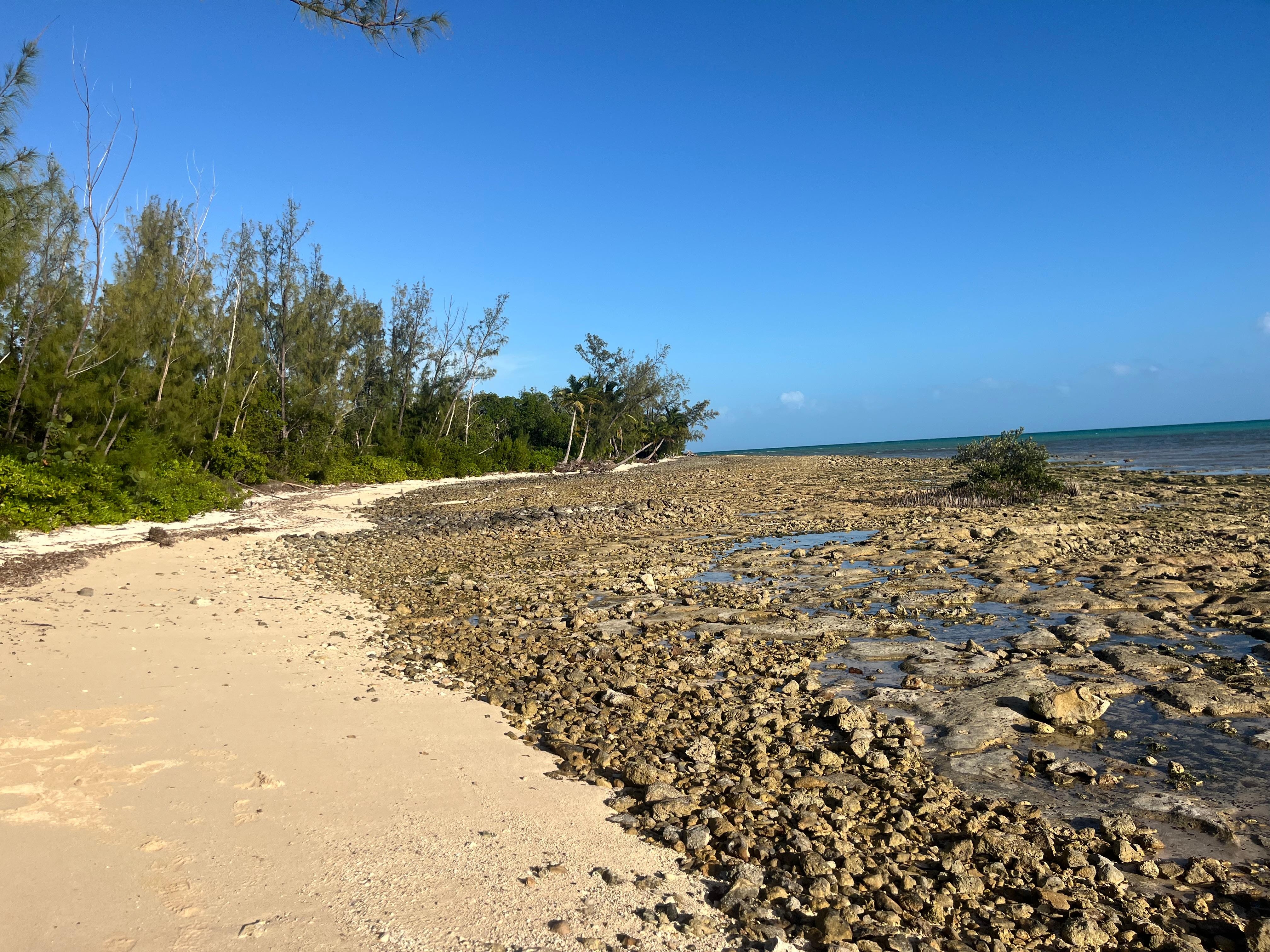Walkable rocky beach