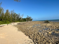 Walkable rocky beach