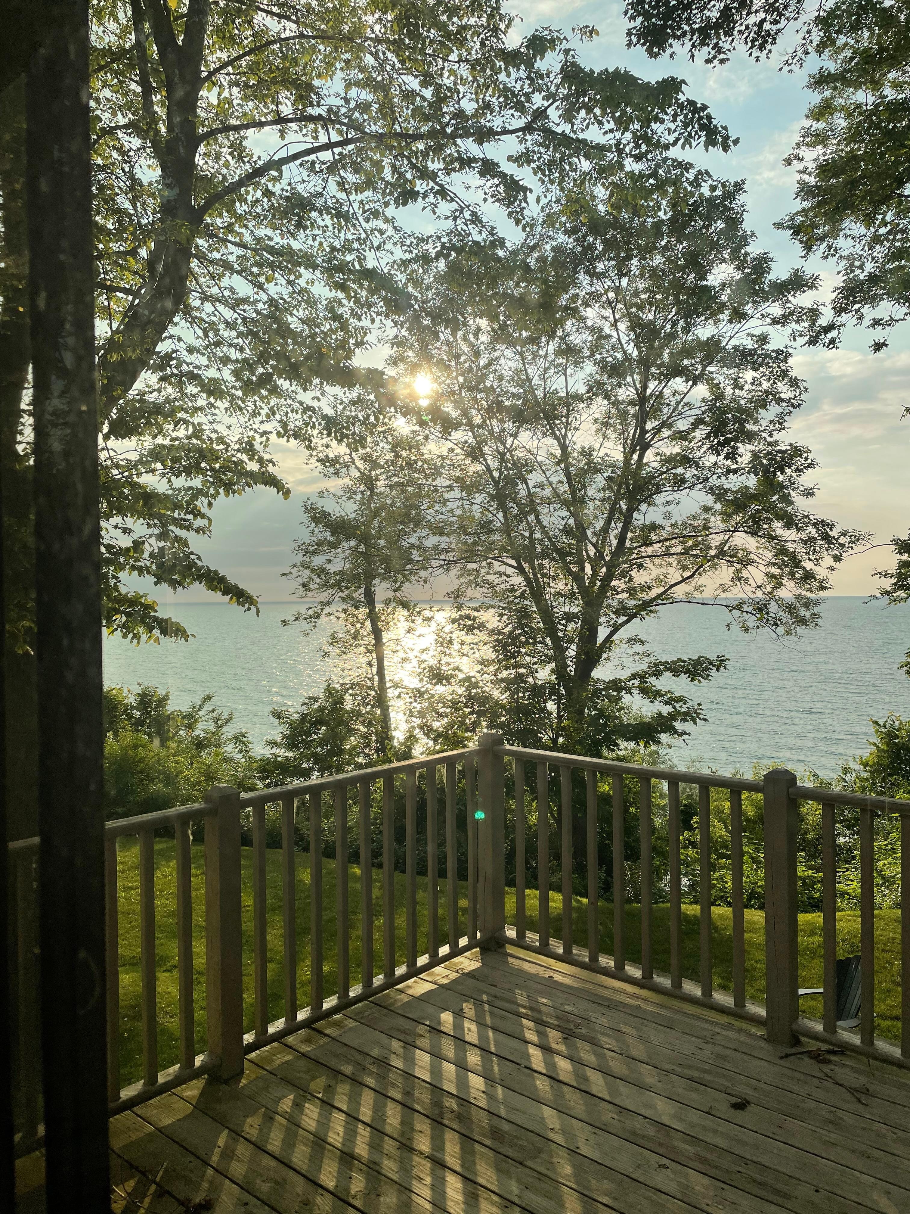 View from upstairs deck