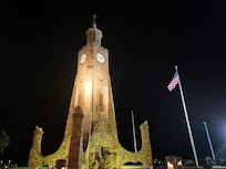 The clock and fountain been there for over 40 yrs