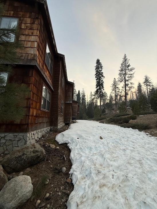 lodge backs up to true wilderness, total silence minus the birds in the morning