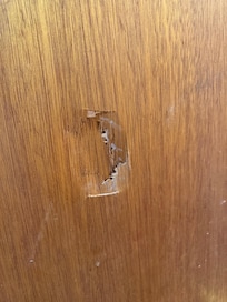 Hole in a bedroom door