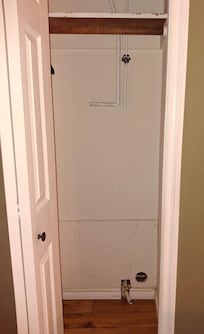 Holes in closet