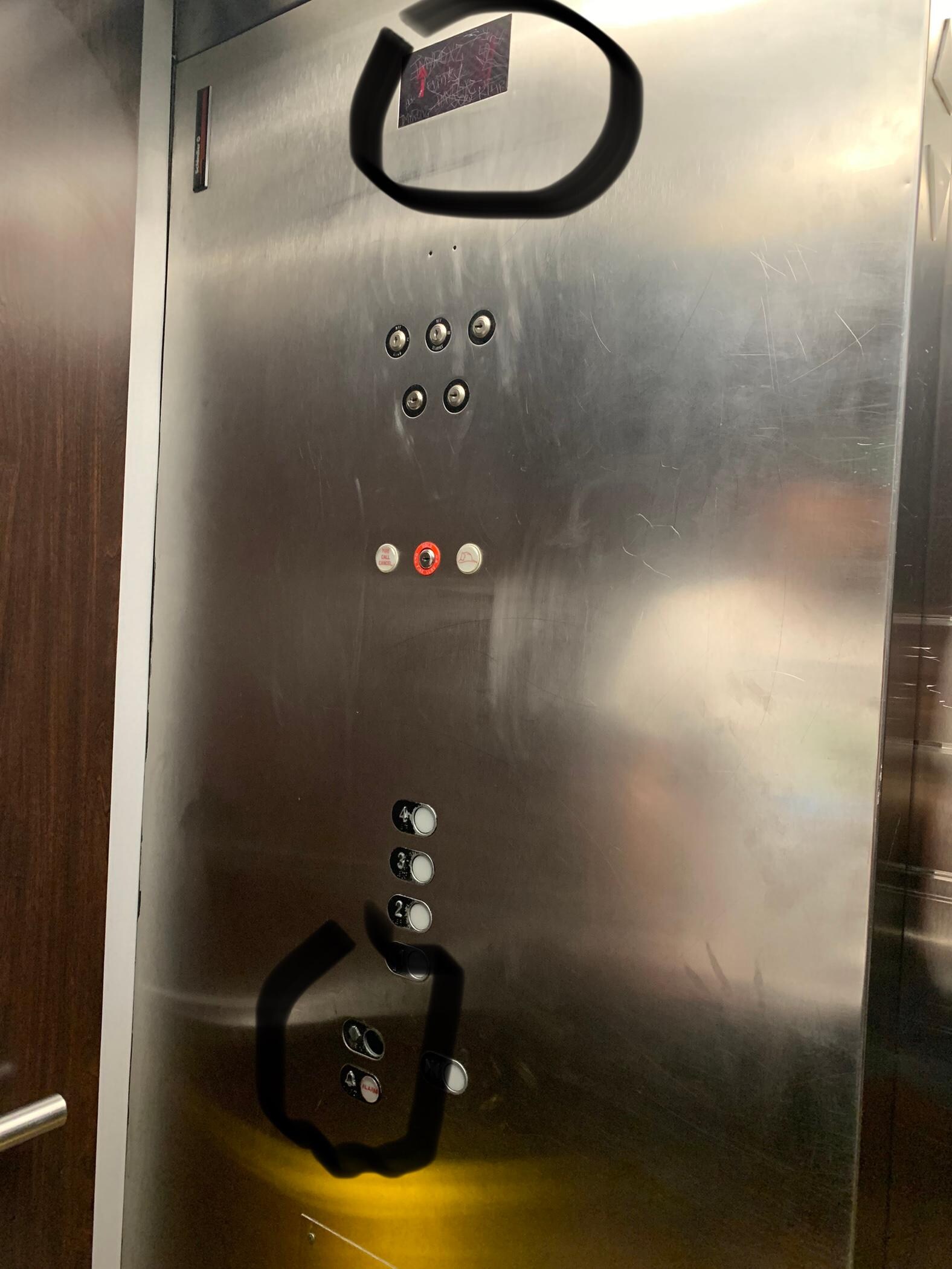 Elevator was scary, needs to be checked