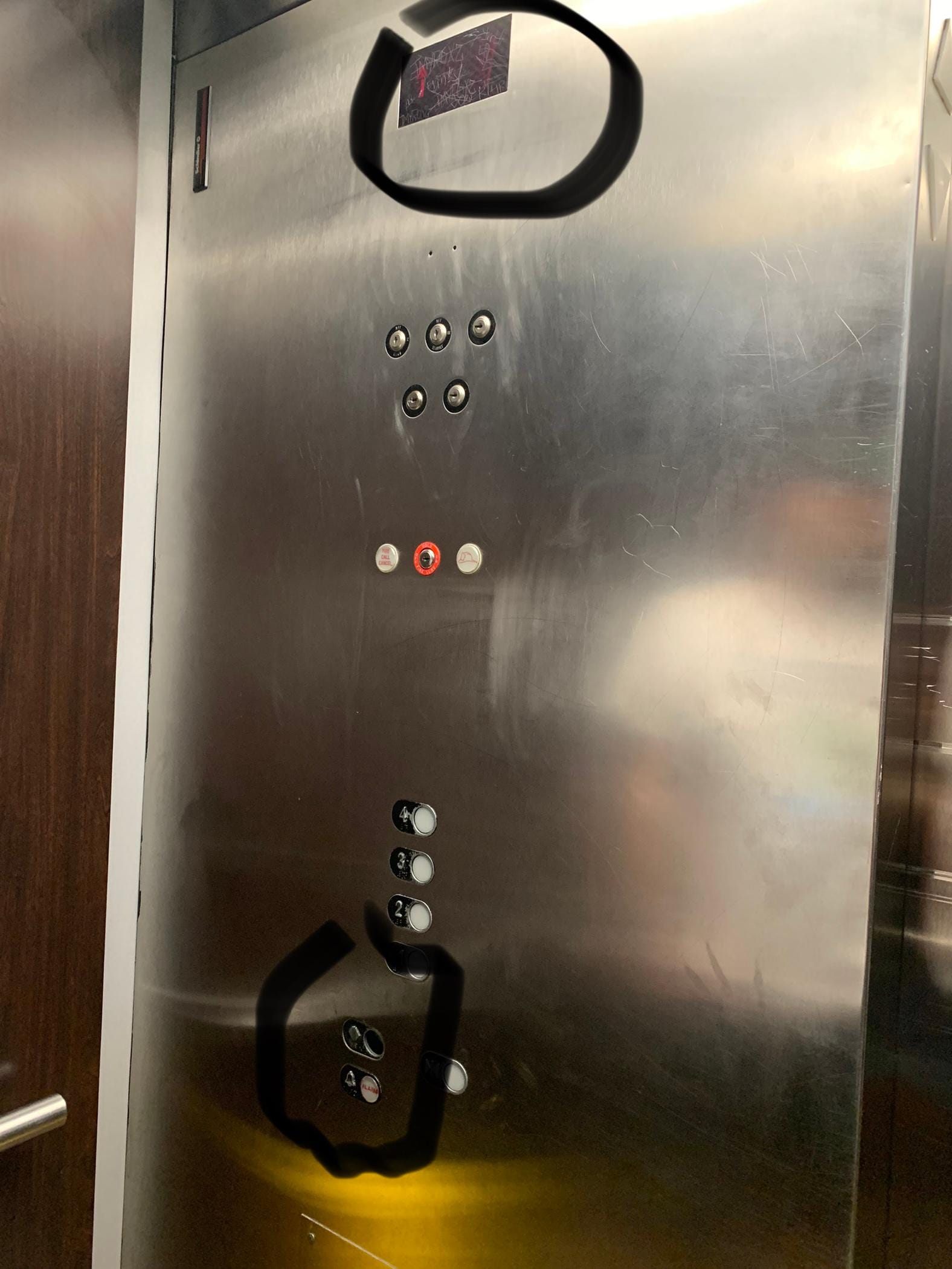 Elevator was scary, needs to be checked