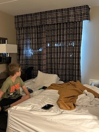 Worn curtains