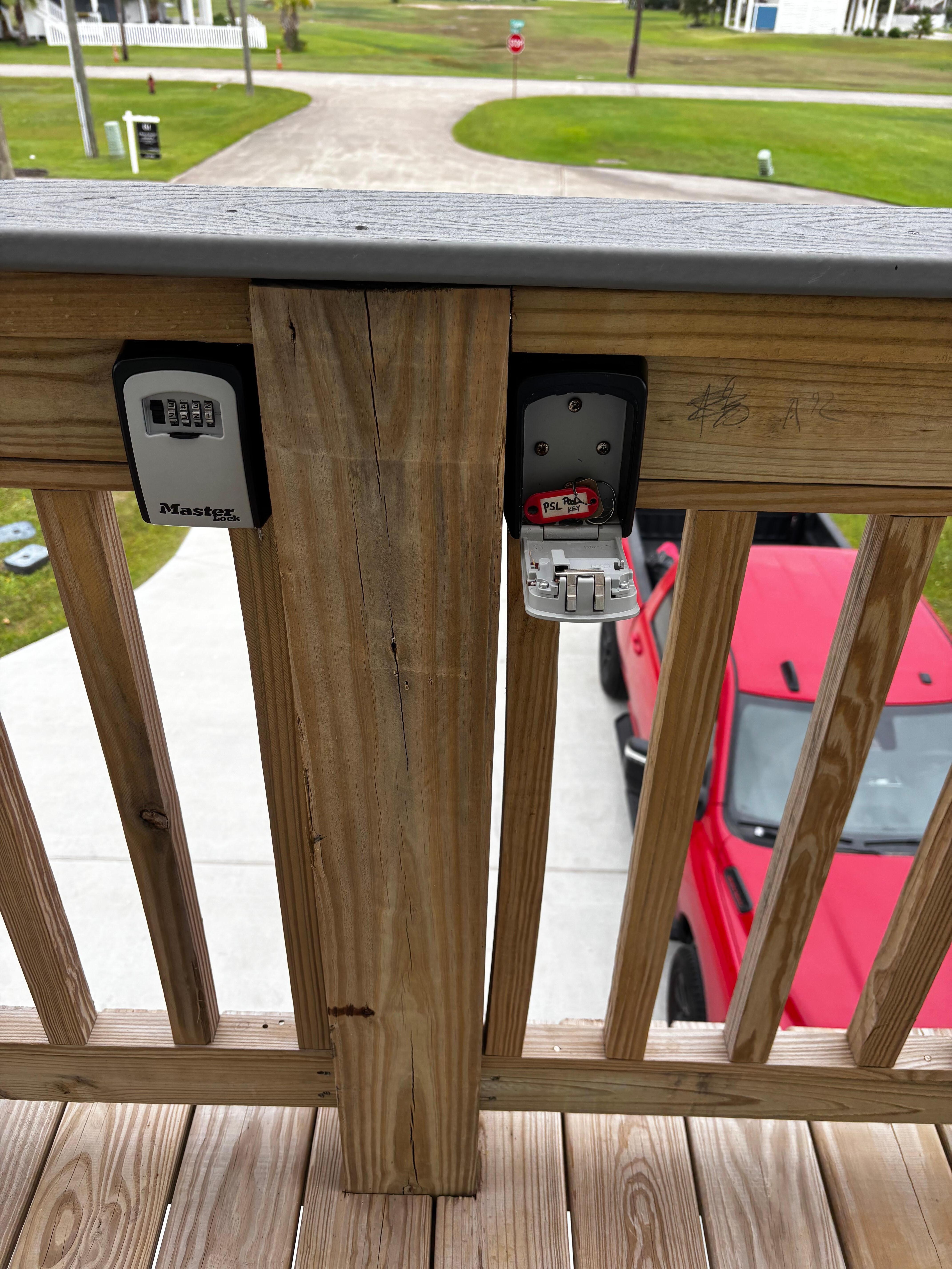 Lock box for keys open when we arrived. So much for security.