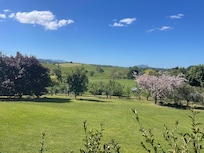 View from garden terrace