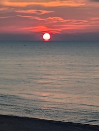 Morning sunrise from our balcony.