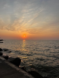 Sunset from the lake front area