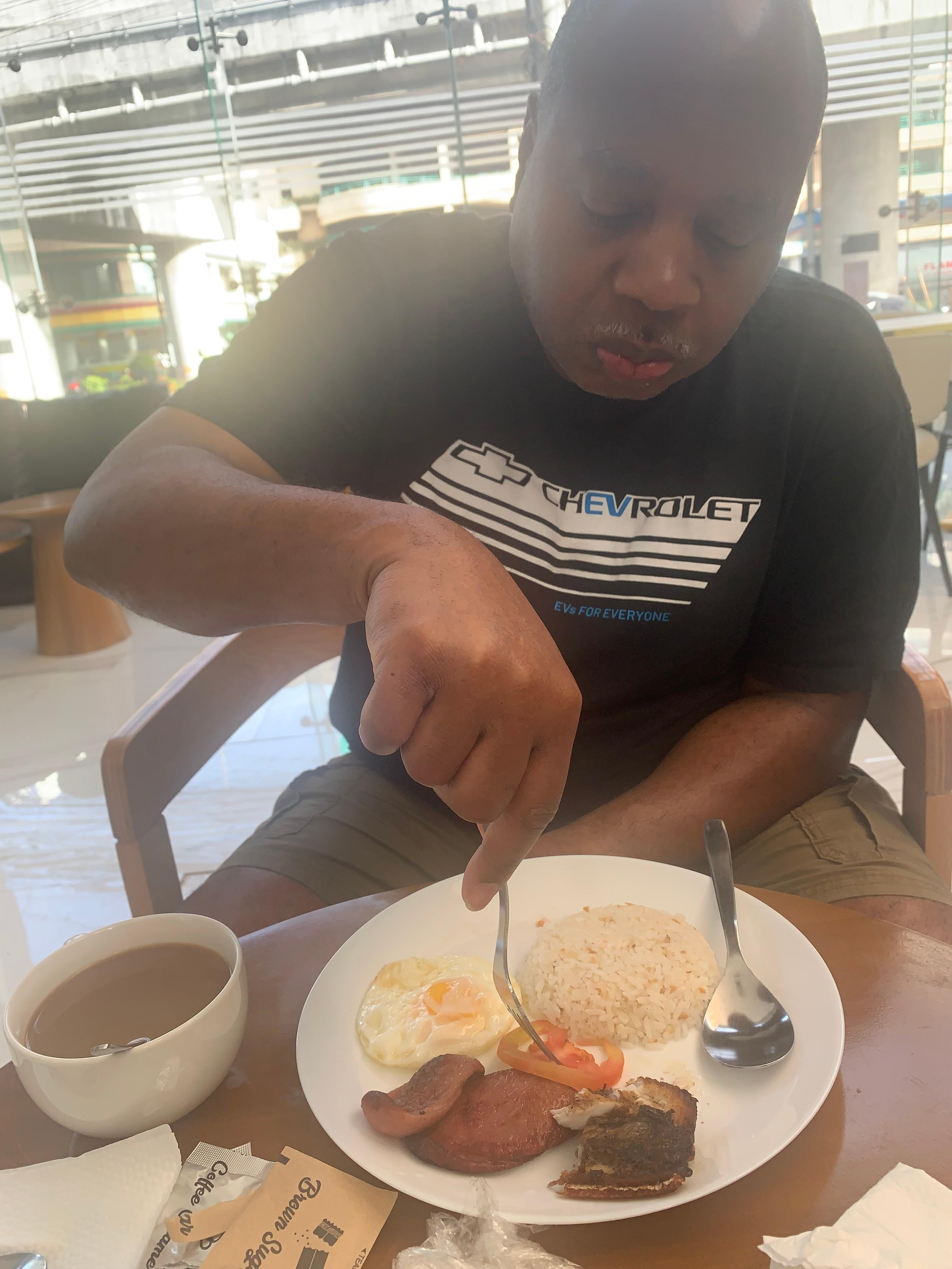 This was the breakfast, wish it was a better selection. 