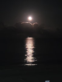 Beach moonrise