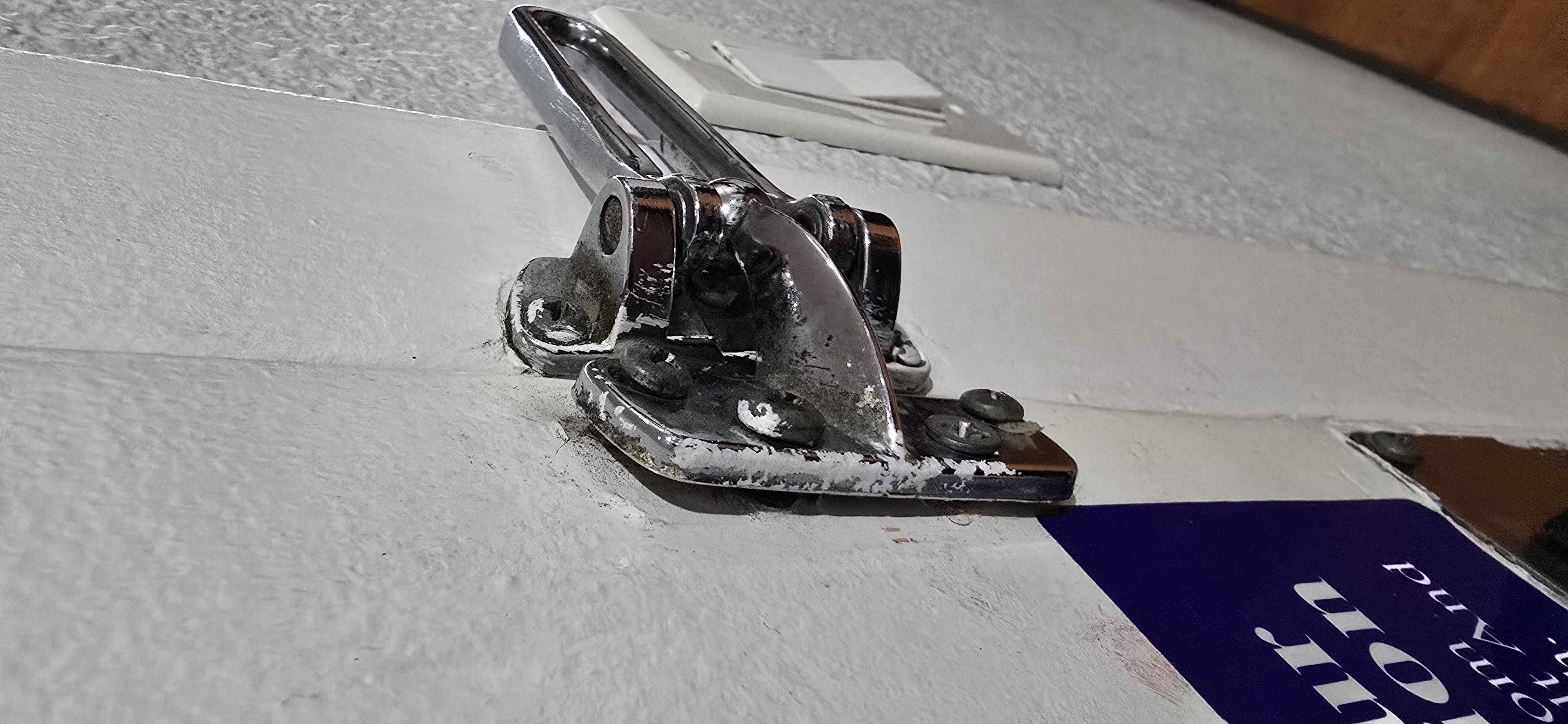 Half broken safety latch