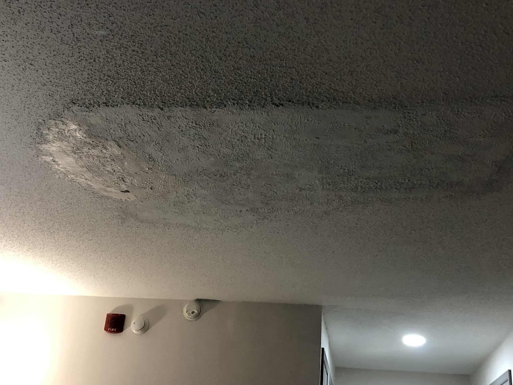 Patched ceiling