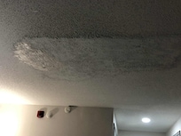 Patched ceiling