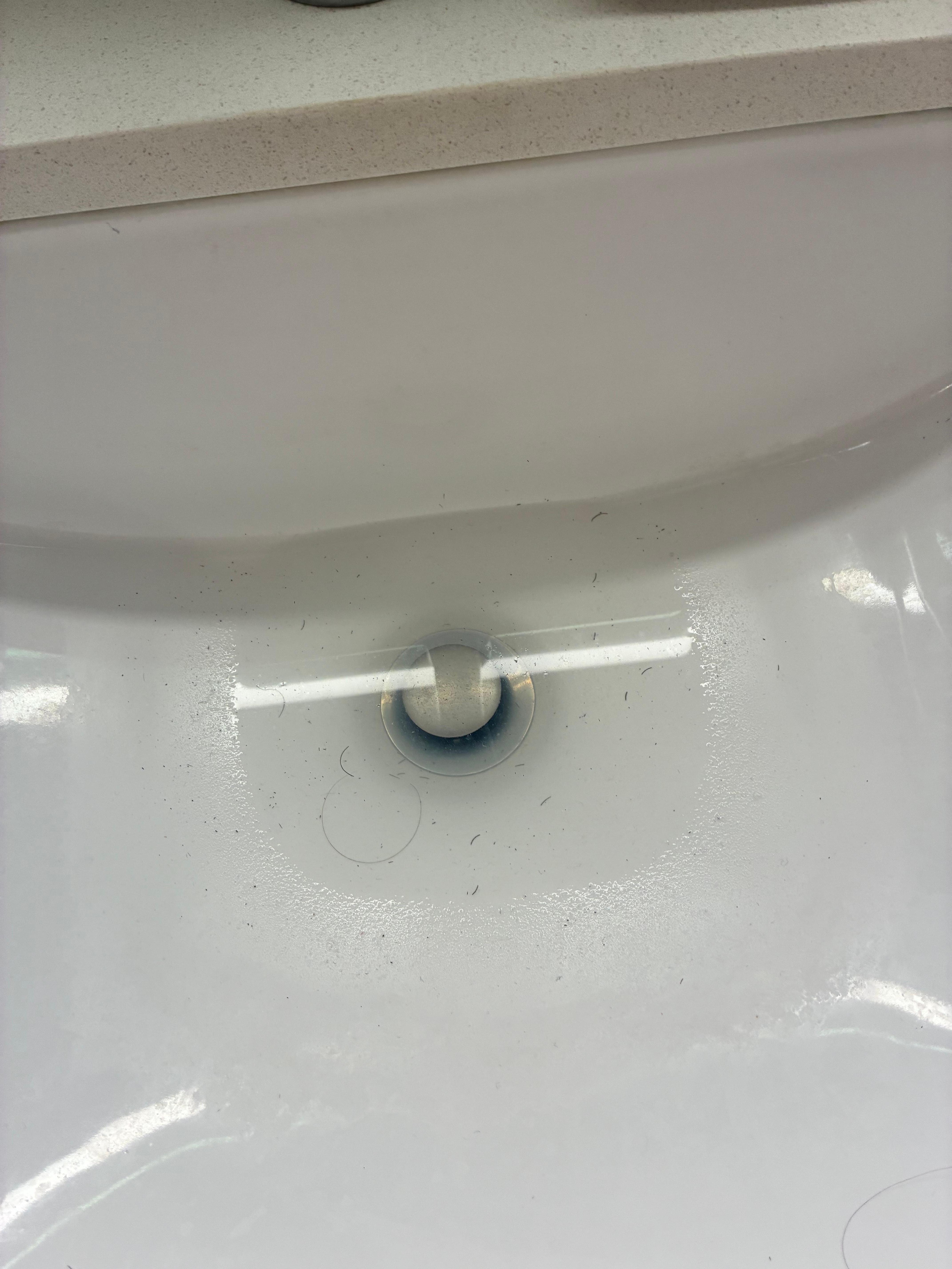 Sink was clogged.  Dirty sink water would not go down