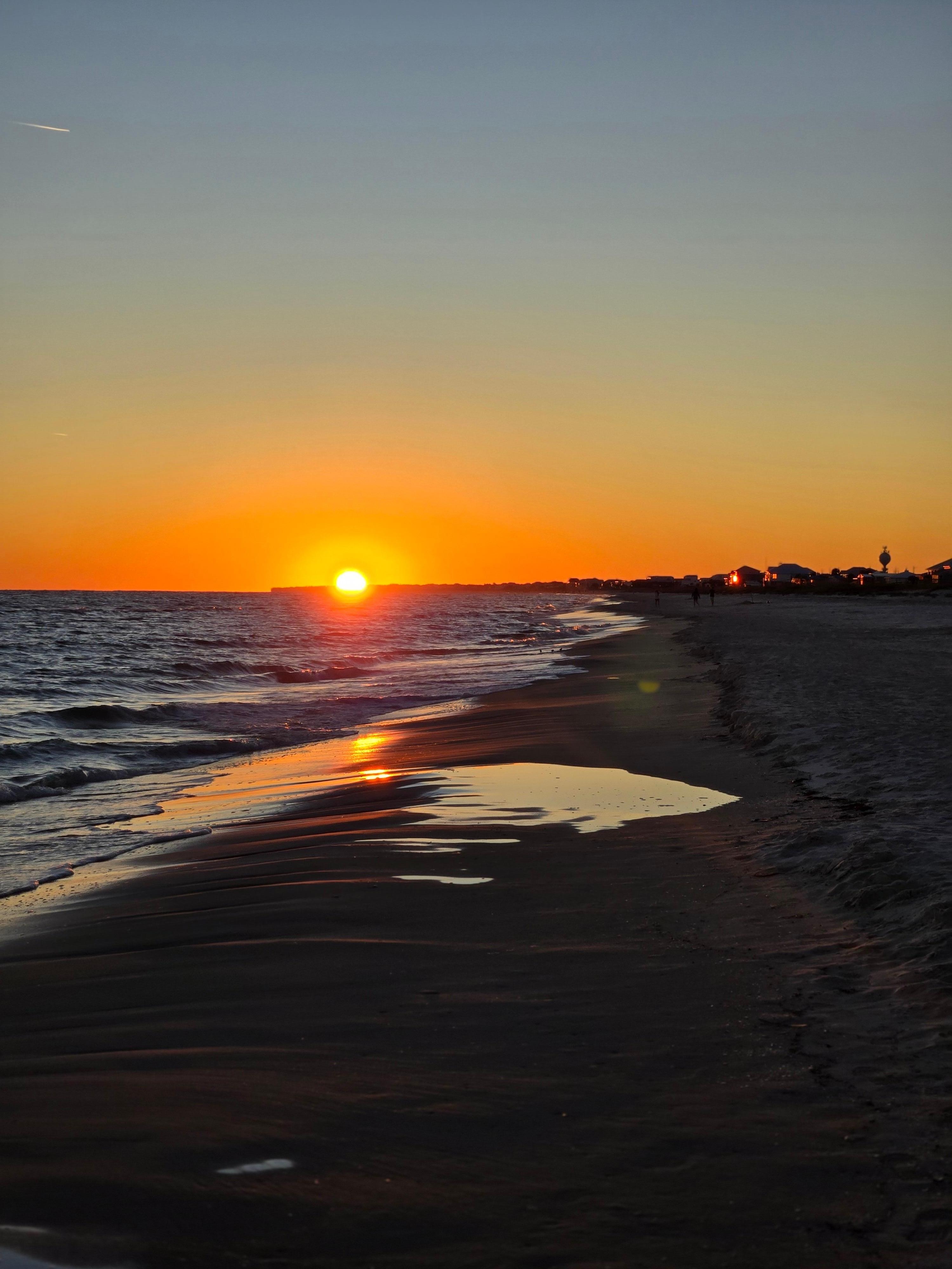 Sunset view from beach