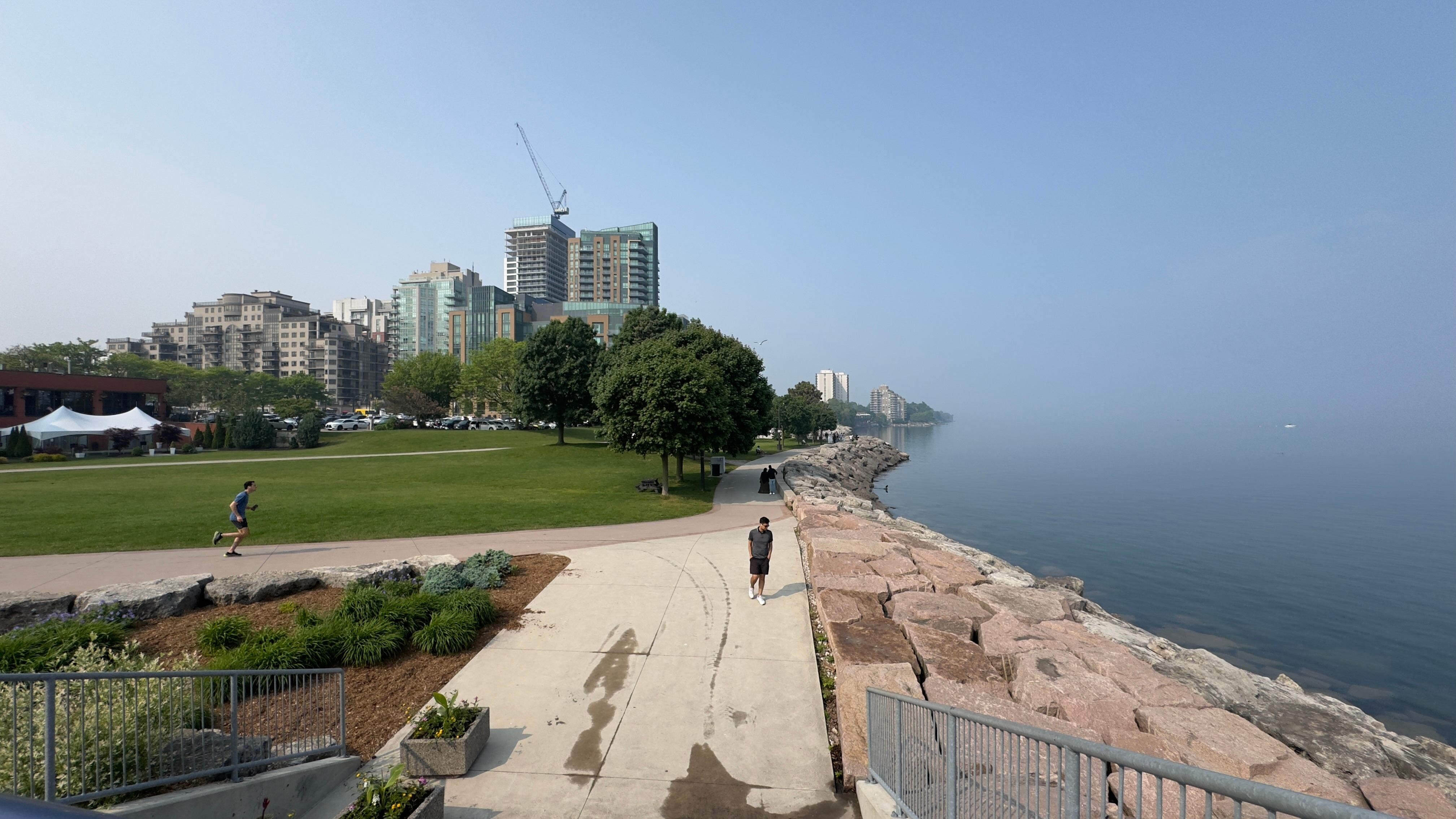 Waterfront boardwalk