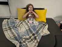 My daughter loved the little couch that folded out into a bed.