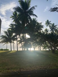 Room view at sunrise