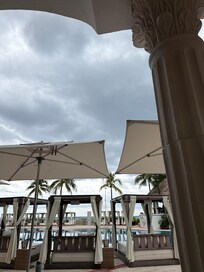 View from one of the few walk-out beach rooms