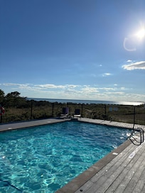 The pool view of the bay.