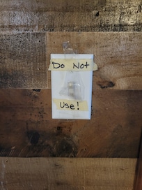 Light switch in the front room